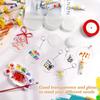6/20Pcs/Lot Acrylic Clear Circle Discs Keychain Set with Leather Tassel Pendant Jump Rings for Vinyl Kit DIY Keychain Vinyl Crafting