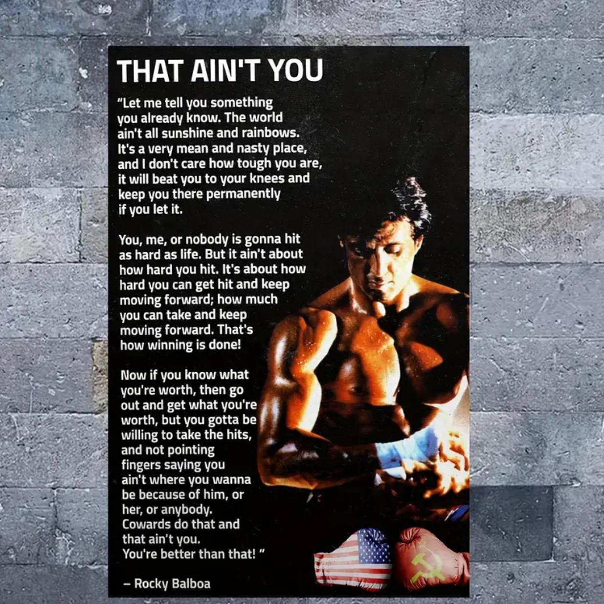 Motivational Fitness Gym Wall Canvas with Pine Frame 15x20