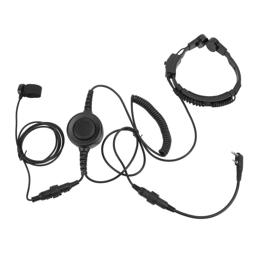 Throat Microphone Headset Clear Sound Extension Neck Mic with K Type Connector for KENWOOD KPG TH