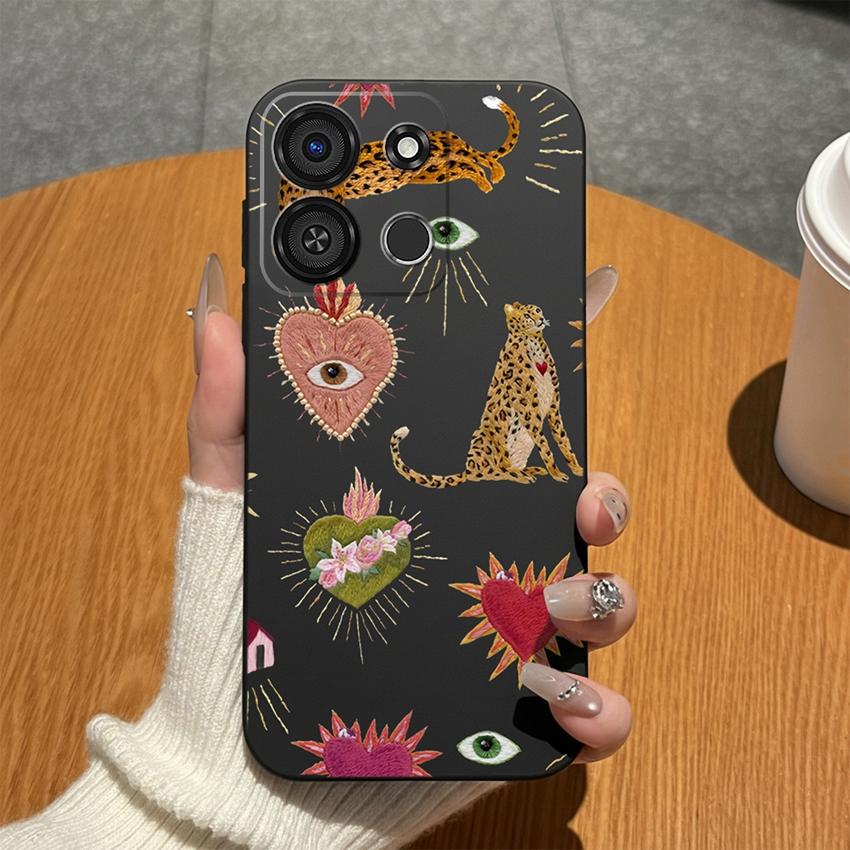 For Itel A05S A04 A60S A16 A33 Plus A56 A23 A58 A25 Pro A49 A35 A18 Phone Case Colorful Graffiti Matte Silicone Cover For Itel Anti Fingerprint Bumper