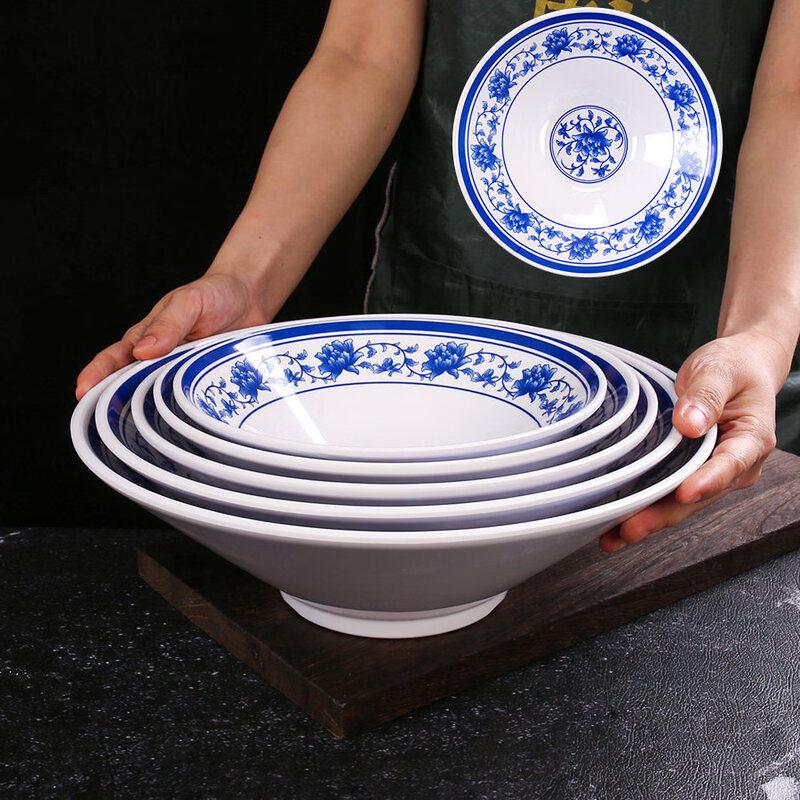 ZISIZ Chinese Style Melamine Ramen Soup Bowl