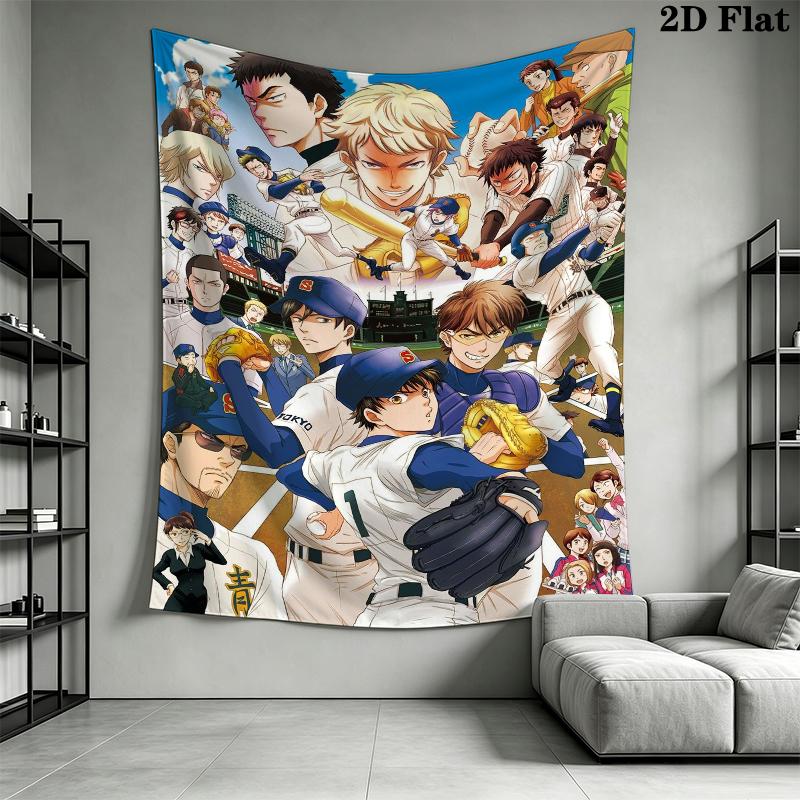 Ace of Diamond Wall Tapestry Aesthetic Wall Hanging Printed Fabric Blanket Decorative Tapestries for Bedroom Living Room Home Decor