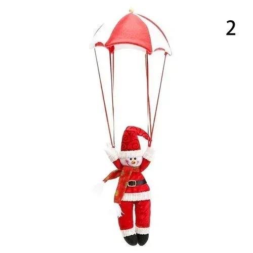 Santa Claus Parachute Snowman Christmas Tree Hanging Ornament Party Decoration Supplies Accessories