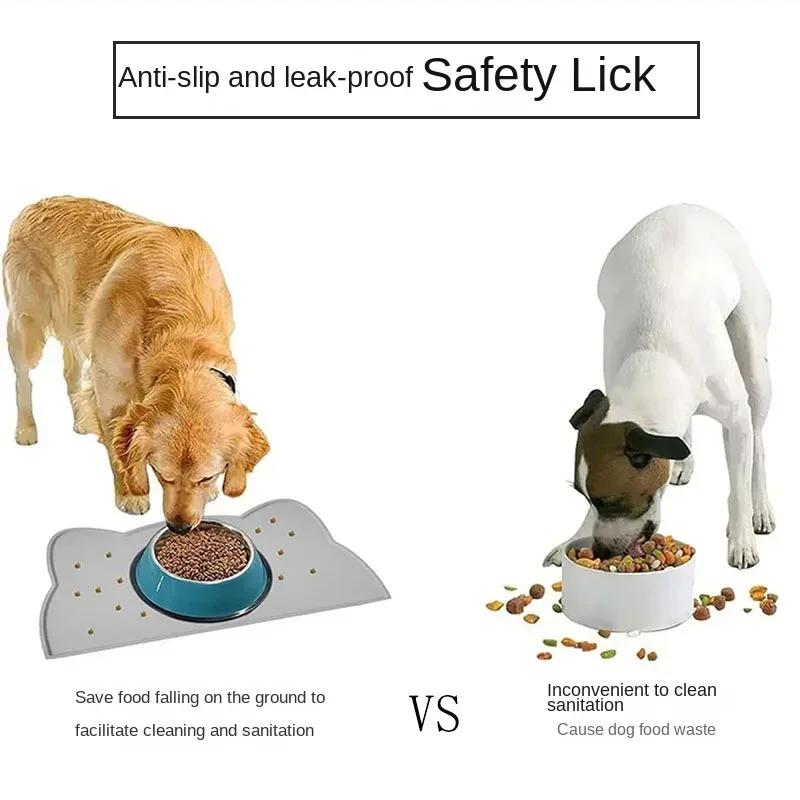 Pet Dog Feeding and Water Mat Bowl Stuff Home. Silicone Cats Dogs & Dish Accessories Puppy Watering Supplies For Products Garden