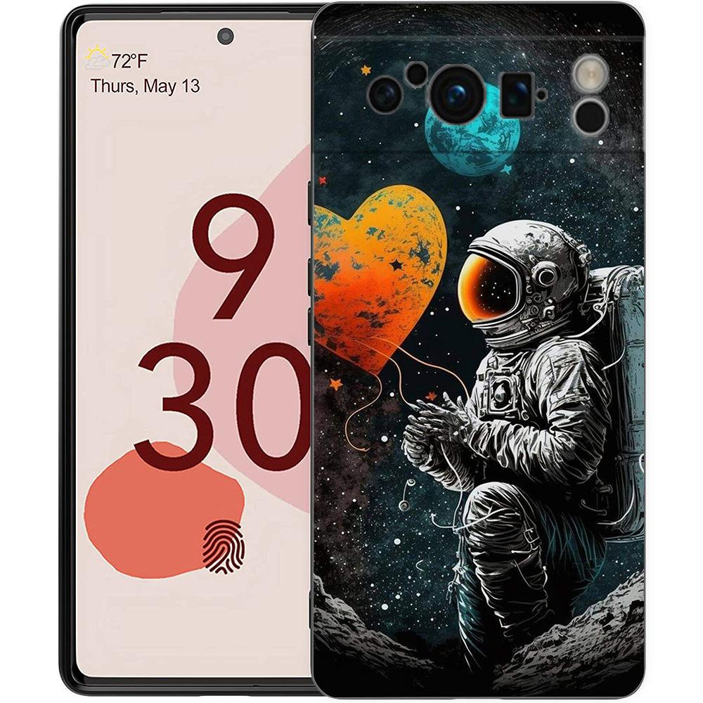 

Мультяшный Астронавт Звезда Космос Чехол для Телефона для Google Pixel 8 7 6 7A 6A Pro Ударопрочный Силиконовый Мягкий 9 Pro XL 8 Pro 5G Оболочка Pixel 7 5G