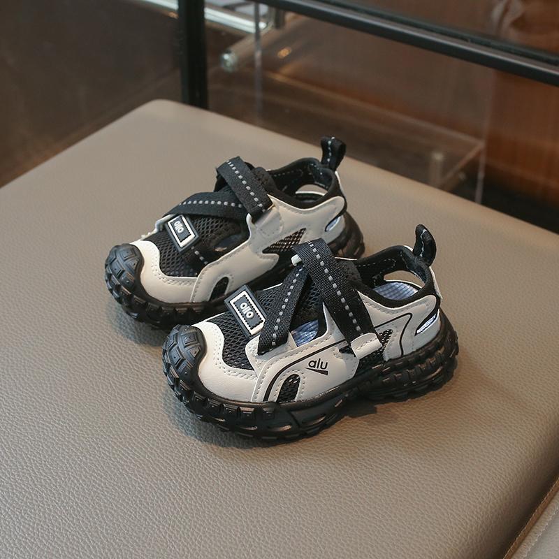 Summer Children's Mesh Sports Sandals Unisex Boys and Girls Breathable Hollow-out Casual Shoes Cool Children's Sandals Size22-37
