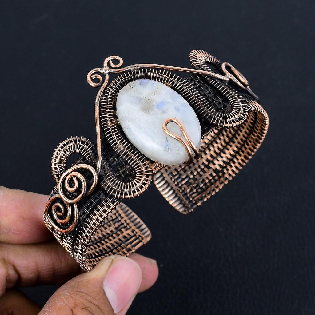 Rainbow Moonstone Bangle Gemstone Jewelry, 925 Solid Sterling Silver Bangle, Handmade Beautiful Jewelry Bangle