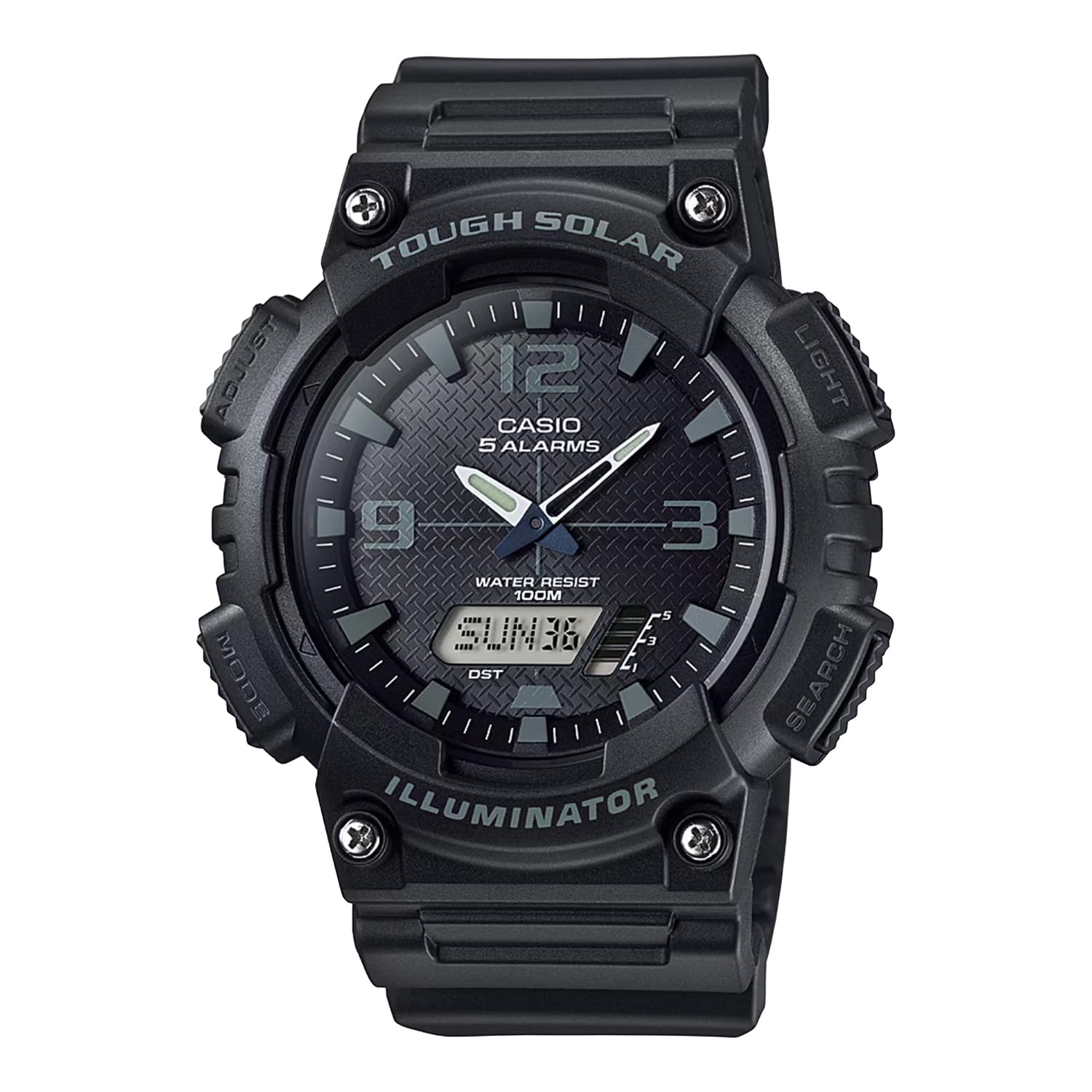 

Кварцевые часы Casio Tough Solar Черные Аналогово-цифровые AQ-S810W-1A2V Мужские (Зарубежная модель) [Использовал]