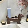 Space Saving Dachshund Toothbrush Holder Ceramic Electric Toothbrush Holder  Sink