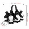 Cute Penguin Shape Boiled Egg Holder Kitchen Refrigerator Eggs Storage Rack