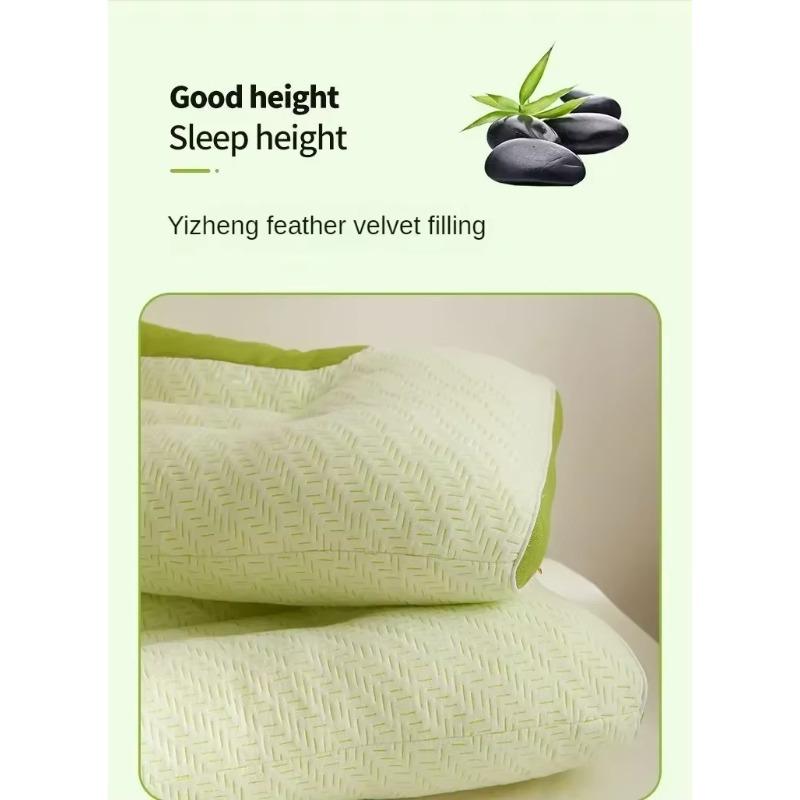Feathered velvet pillow core mother and baby skin friendly breathable ultra-soft pillow adult home neck support pillow