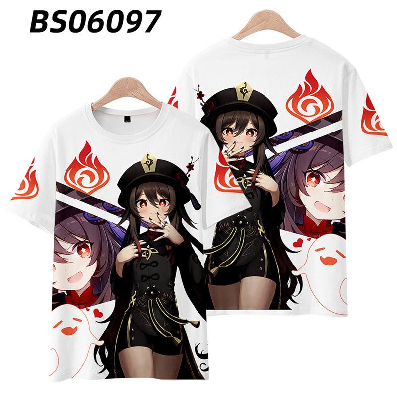 New T-shirt Printed 3D Cosplay Unisex Clothing Street Harajuku Top Men Women Round Neck Tees