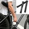Bike Carry Aid for Upstairs and Loading, PU Grip Handle with Frame Fastener for Common Adult Bikes, Black, Apartment Carry and Garage Storage Support