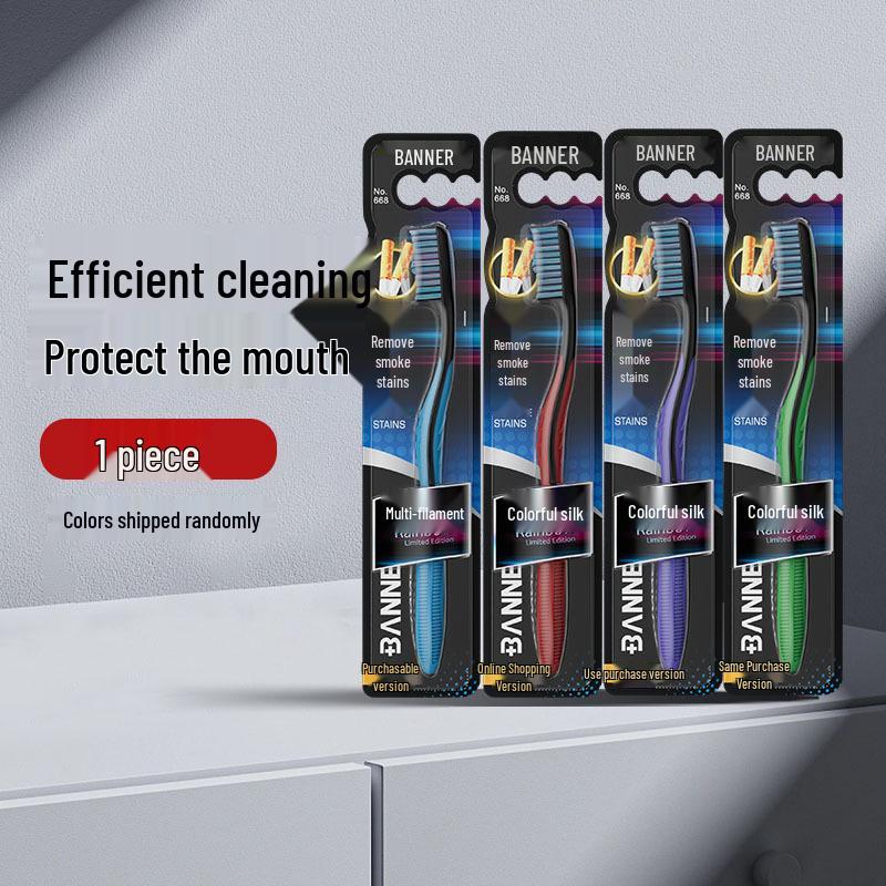 

Зубная щетка с мягкой щетиной двойного назначения и скребок для языка для взрослых – Очиститель полости рта