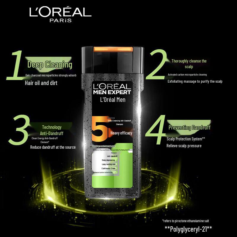 L'Oréal Men 5-in-1 Anti-Dandruff Shampoo
