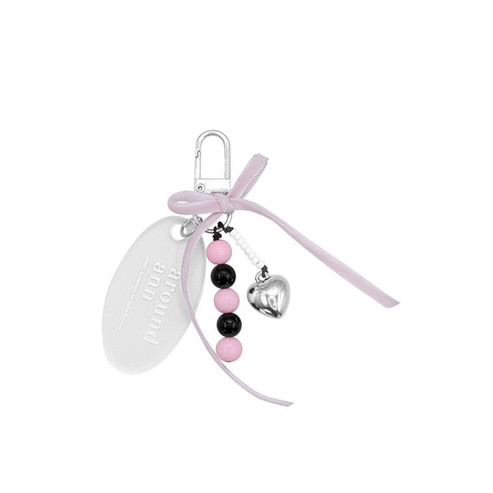 Around Ann Miniz Heart Keyring