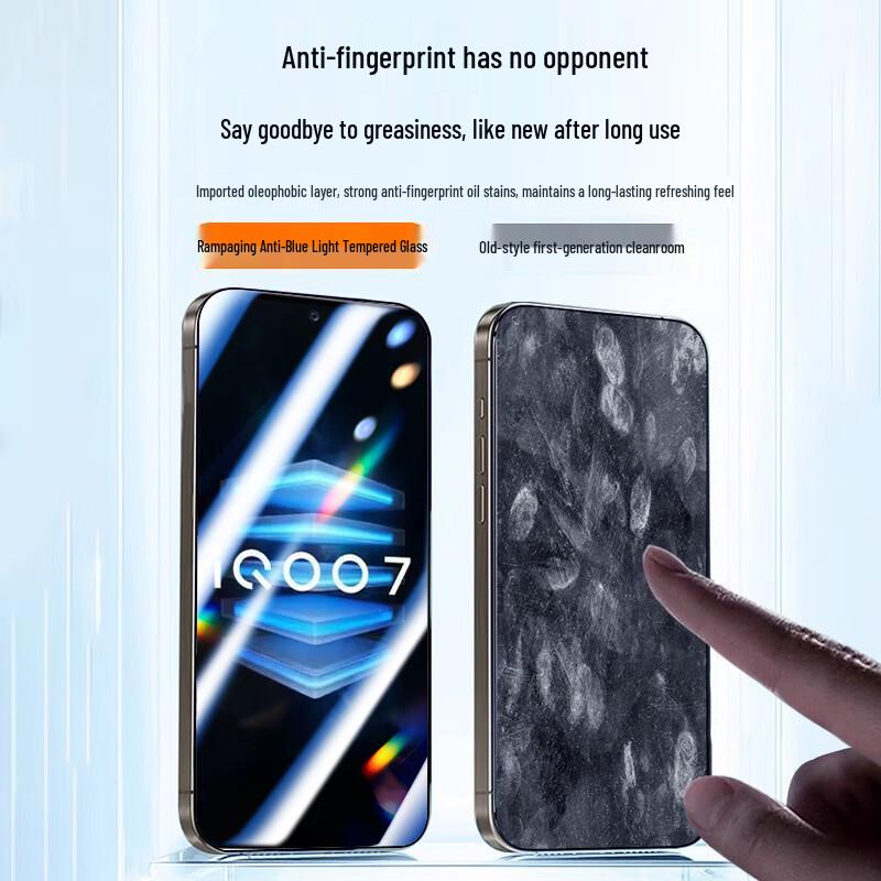 Baozou 3-Pack Anti-Blue Light Tempered Glass Screen Protector