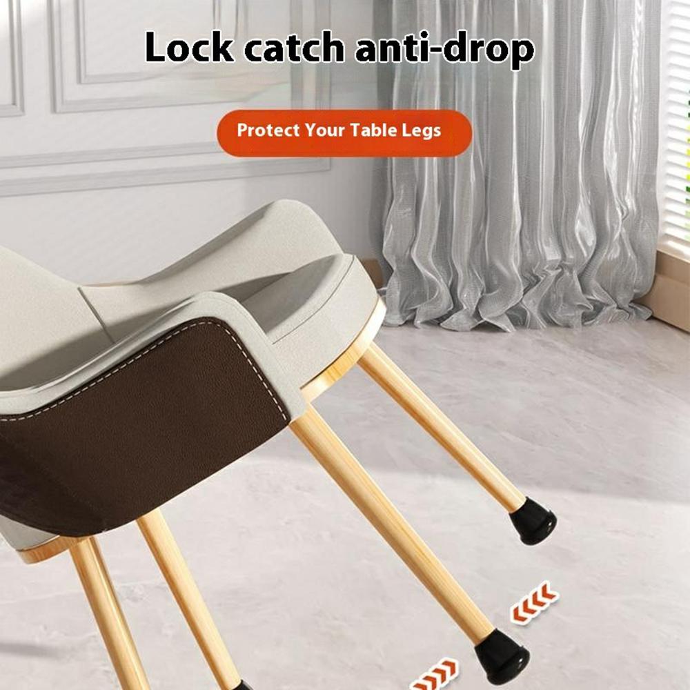 4Pcs Size L Chair Leg Covers Anti Scratch Floor Protectors Non Slip Silicone Furniture Feet Pads for 22-25mm Diameter