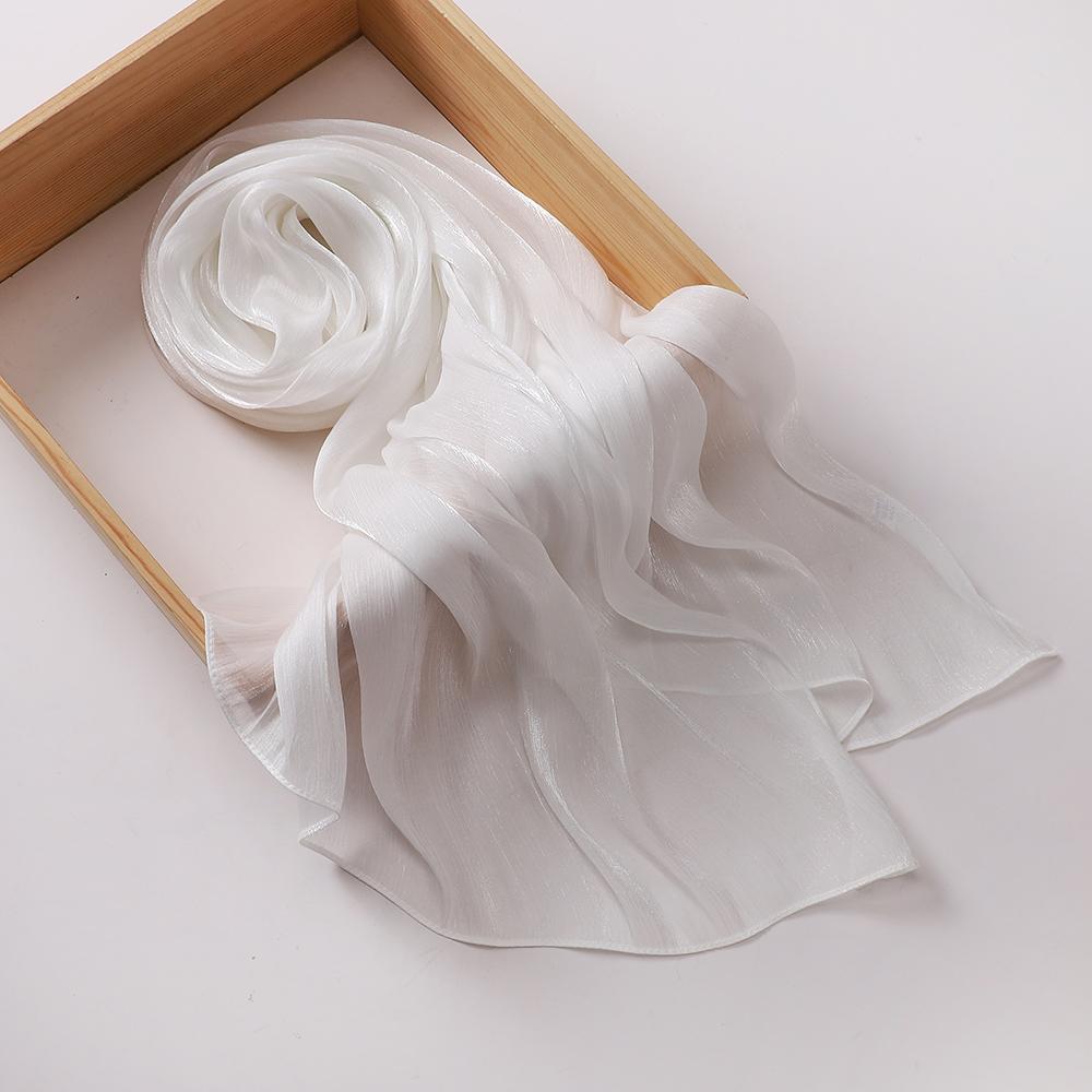 Pleated Shimmer Chiffon Hijab Muslim Shawl Chiffon Crinkle Shawl Female Islamic Headscarf Turban Pleated Scarf Ramadan