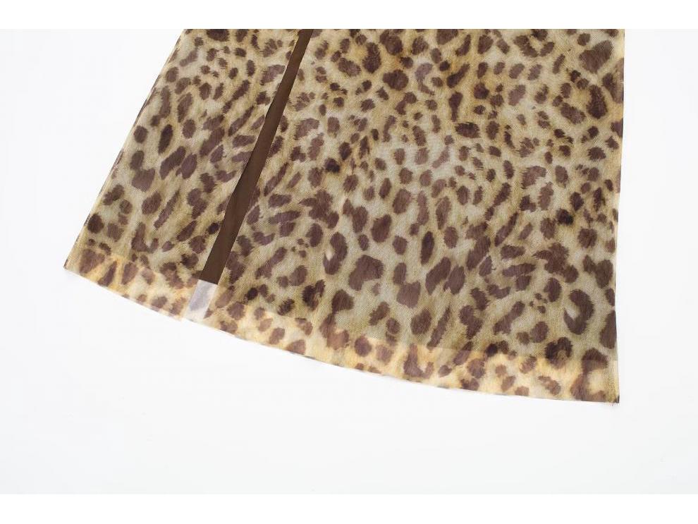 Frühlings Seide Mesh Print Trägerloses Kleid: Europäischer & Amerikanischer Stil, Slim-Fit Damenmode 2023