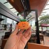 Cute Korean Version Jeju Island Orange Plush Keychain Smile Orange Fruit And Small Stone Doll Pendant Girl Daily Gift