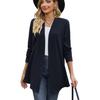 2023 Autumn/Winter Solid Color Long Sleeve Loose Cardigan Coat for Women