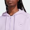 adidas X Stella McCartney Stella McCartney Collaboration Full-Zip Hoodie with Monochrome Logo Women Hoodie Purple IJ0580