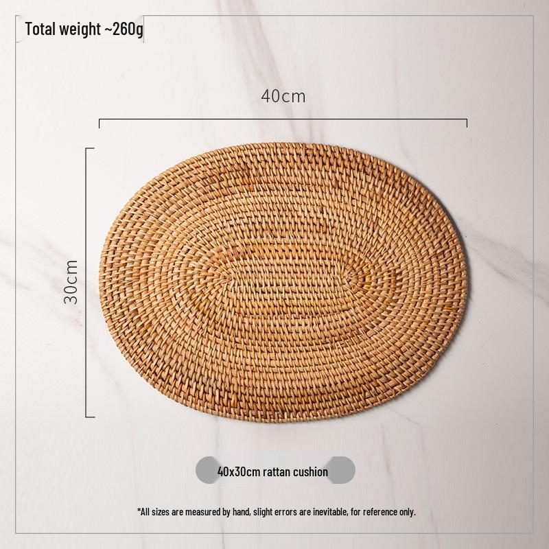 Vietnamese Rattan Tea Coaster Set: Autumn-Inspired Insulating Mats for Tea Ceremony and Kung Fu Tea Set Accessories
