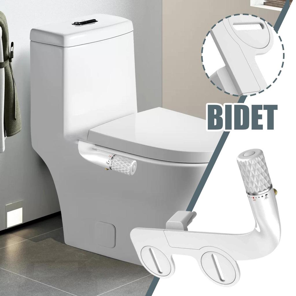 Bidet Attachment Bidet Non-electric Bidet Handed Small Bidets Self Clean with duals nozzle system for buttocks and feminine wash