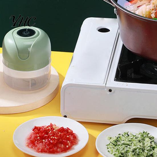Kitchen Supplies Electric Garlic Press Wireless Water-proof Plastic Simple Gadget Operation Meat Grinder Tools Blender