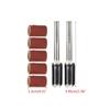 102Pcs Sanding Drum Set for Drum Sander Include 100Pcs Sanding Drums with 2Pcs Drum Mandrels Grinding Head Set