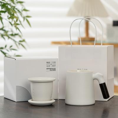 Cupa de apă ceramică Ceașcă de ceai personală Ceașcă de ceai ceramică Separare ceai Birou Ziua profesorilor Filtrare