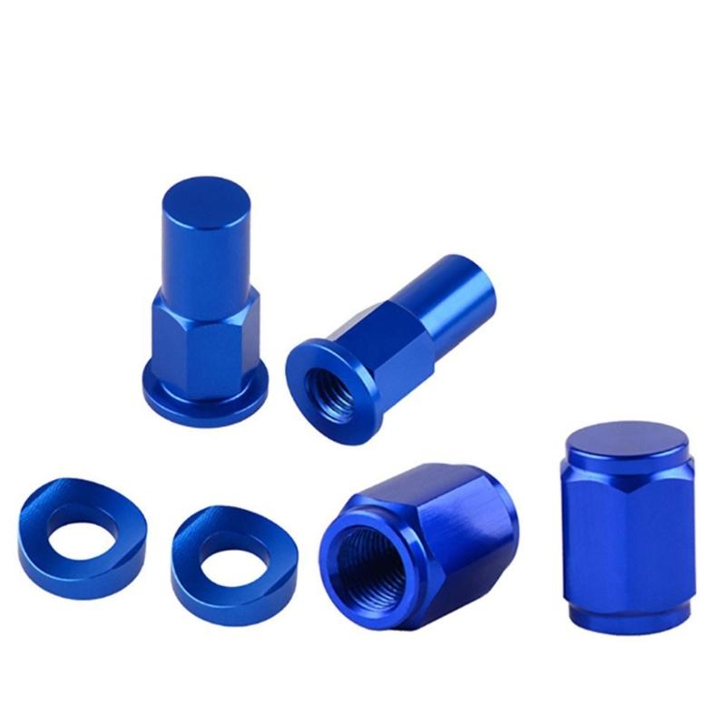 Motocross Rim Lock Nut Kit Tire Clamp Screw Rim Lock Nut Spacer Kit Rim Lock Nuts Bolts Spacer Motocross Valves Caps