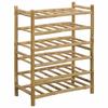 Wine Rack Natural 57 X 29.5 X 72 Cm Bamboo