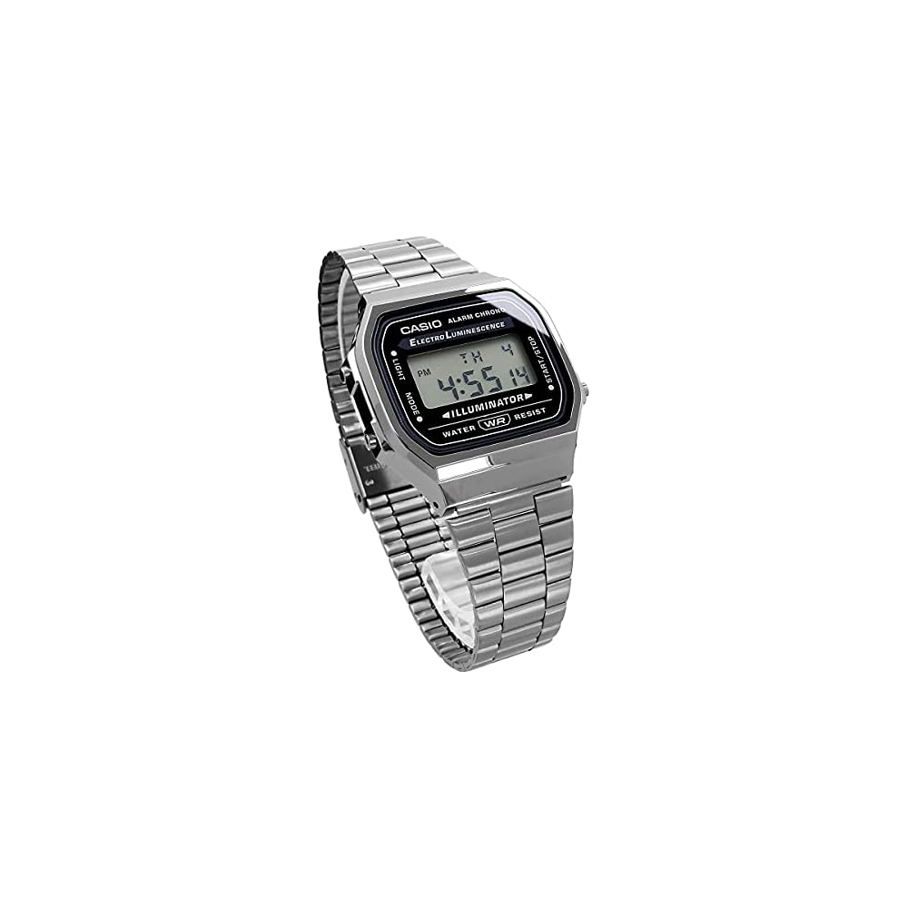 Casio A168WGG-1A Digital Watch Gray Metallic Standard Unisex Kids