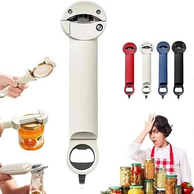 Ouvre-bouteille télescopique en acier inoxydable Poignée épaissie Ventouse magnétique Préhenseur de couvercle de pot Ménage Ergonomique Décapsuleur