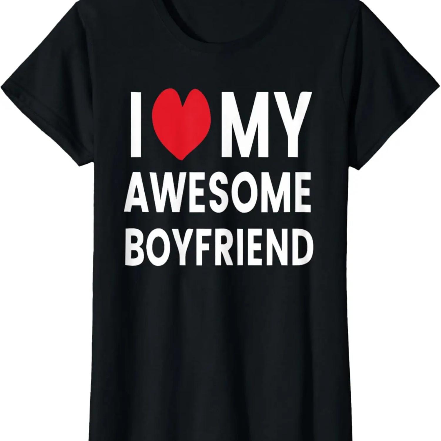 Я люблю своего потрясающего парня Милый подарок на День святого Валентина Футболка S