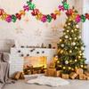 6pcs Foil Christmas Streamer Decorations, Christmas Ceiling Decorations Indoor for Xmas Party, Christmas Colorful Garland Swirls