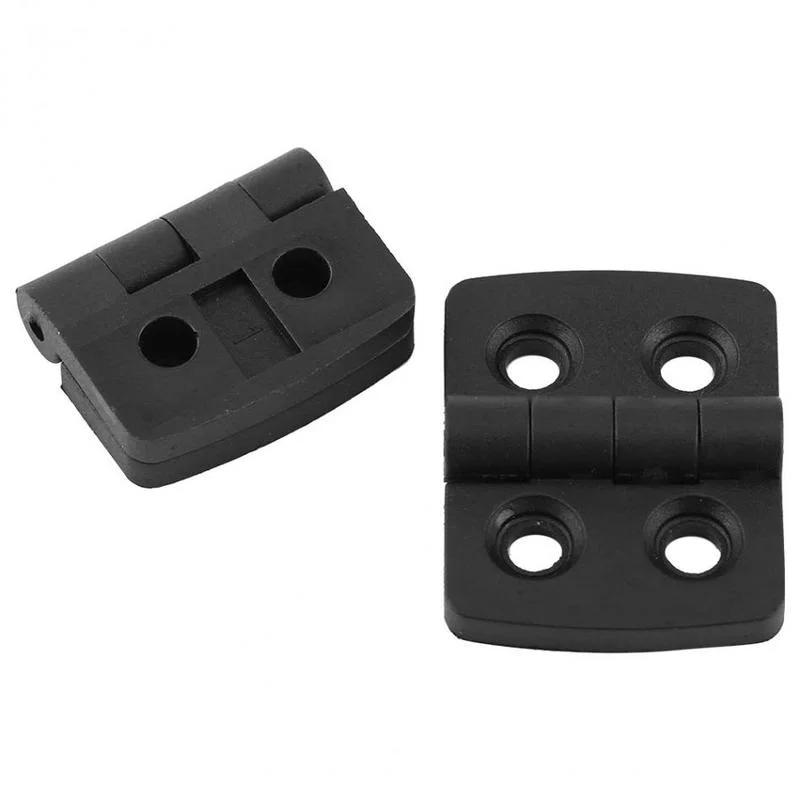 10 teile/satz Schwarz Farbe Nylon Kunststoff Butt Scharnier für Holz Box Möbel Elektrische Schrank Hardware