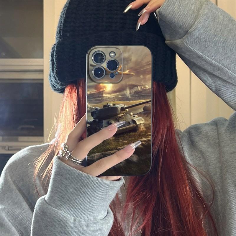 World Of Tanks Phone Case FOR IPhone 15 14 11 12 Pro 8 7 15 Plus 13 Pro MAX XR XS MINI SE 2020 Black Covers