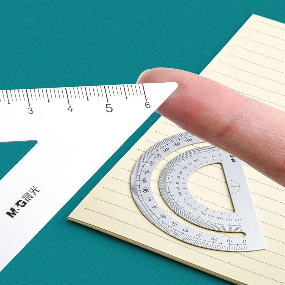 High Quality Hollow Compass School Maths Geometry Aluminium Ruler Set Metal Rulers Drafting Supplies Examination Stationery