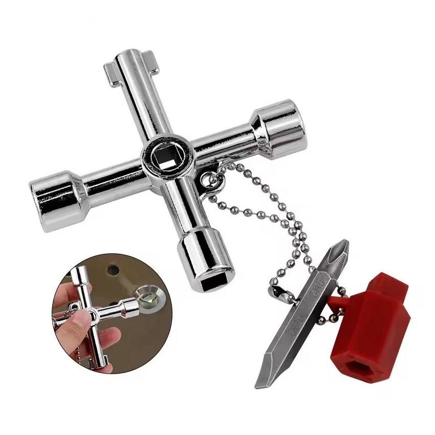 Compact Design Cross Key Tool Multi-Function Wrench