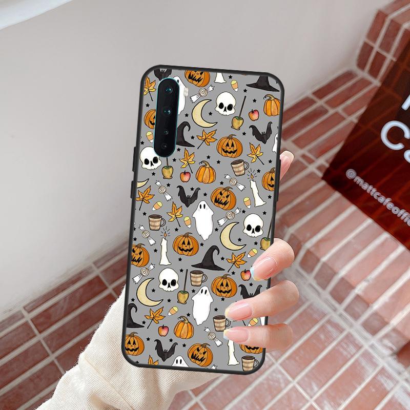Halloween Pumpkin Horror Case For OnePlus 13R 12R 10R 13T 15 13 12 11 10T 8T Nord CE 4 3 2 Lite N20 N30 Nord 5 Cover