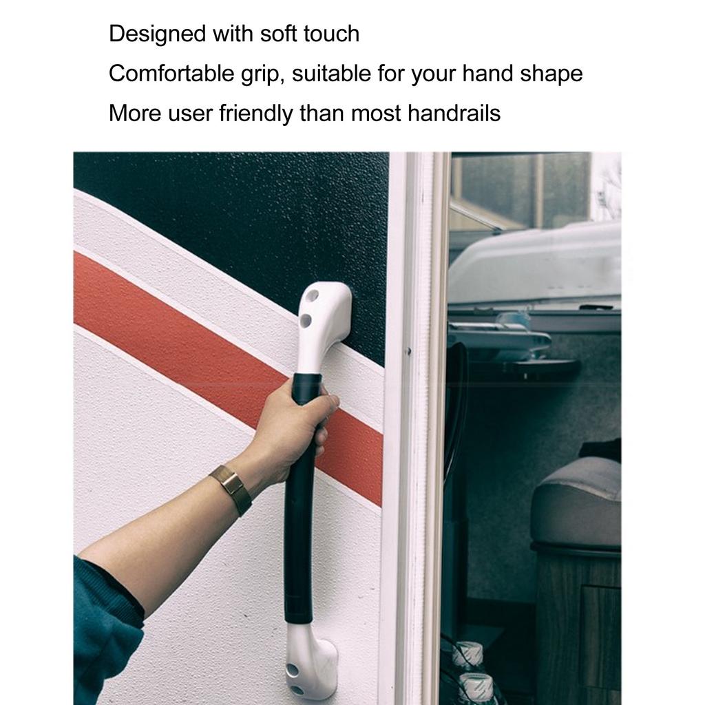 Handrail Door Bar Assist Grab Handle Universal Fit for RV Travel Trailer Campers Cargo Trailer Yacht Boat RV Assist Handrail