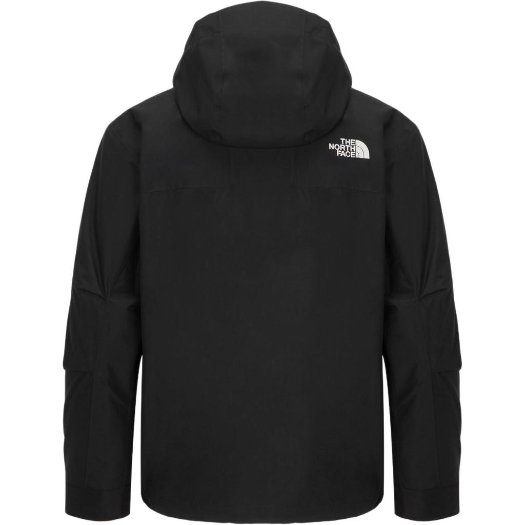 The North Face Logo Embroidered Hooded Zip-Up Long Sleeve Jacket Men jackets Black NJ2HR02A