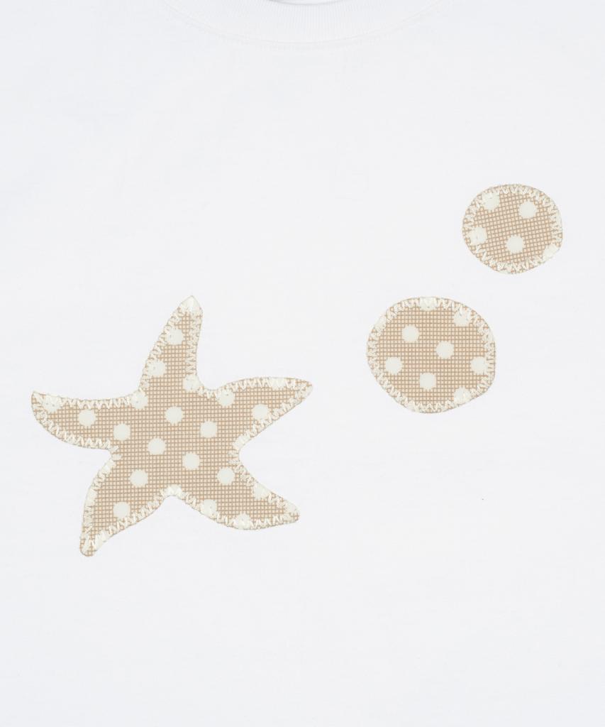 THE COLDEST MOMENT (W) Tcm Starfish Dot Patch T (White)
