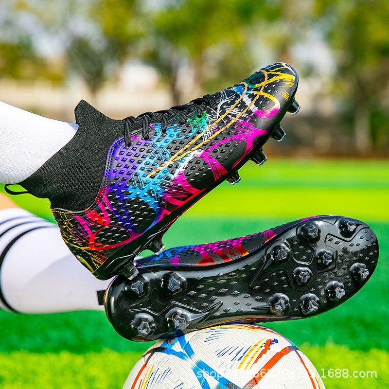 

Professional 2025 new football shoes men s long nails outdoor kicking shoes broken nails student sports training competition shoes 35