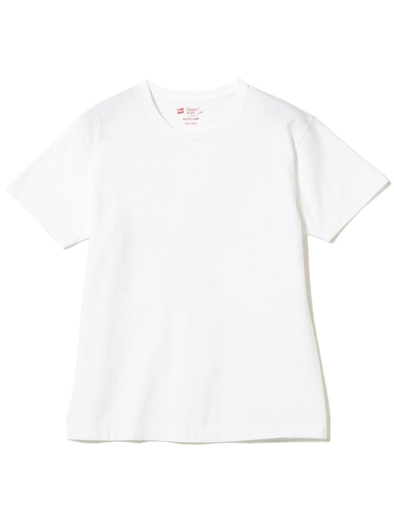 Beams Hanes Custom Japan Fit 2-Pack T-Shirts, Men's, White, Small, 11490010411
