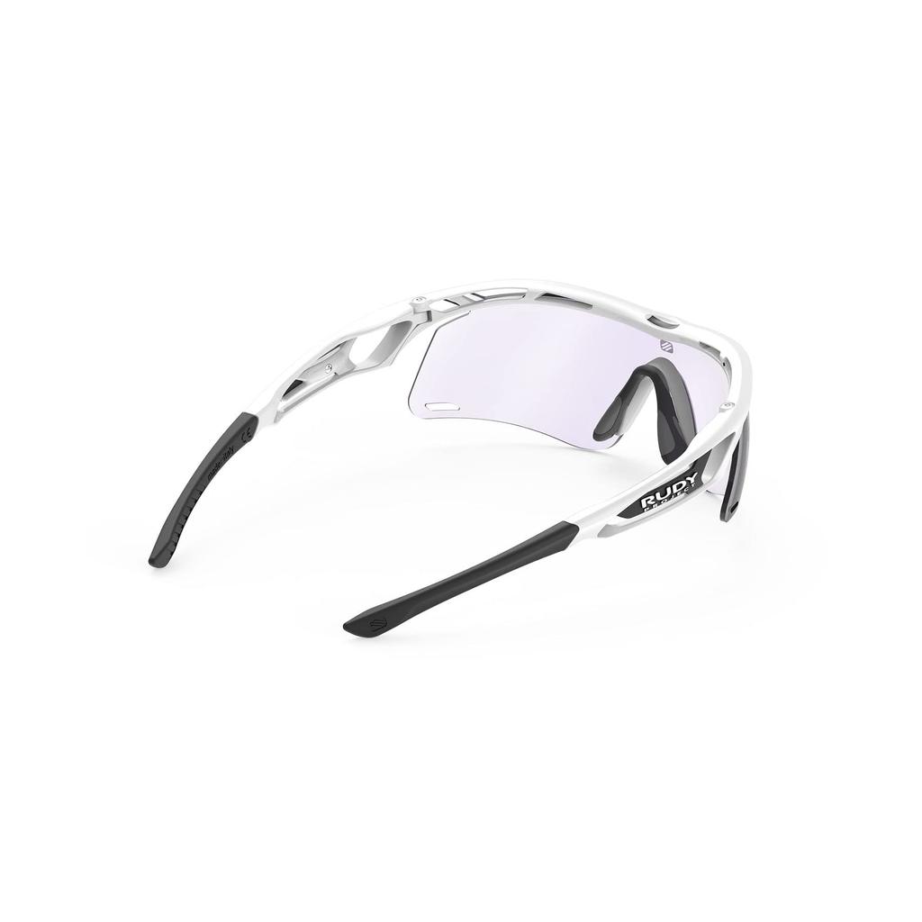RUDYPROJECT TRALYX SLIM Sports White Photochromic Laser Lens 128mm + Sunglasses, Gloss/impX2 Purple, SP787569-0000, Width