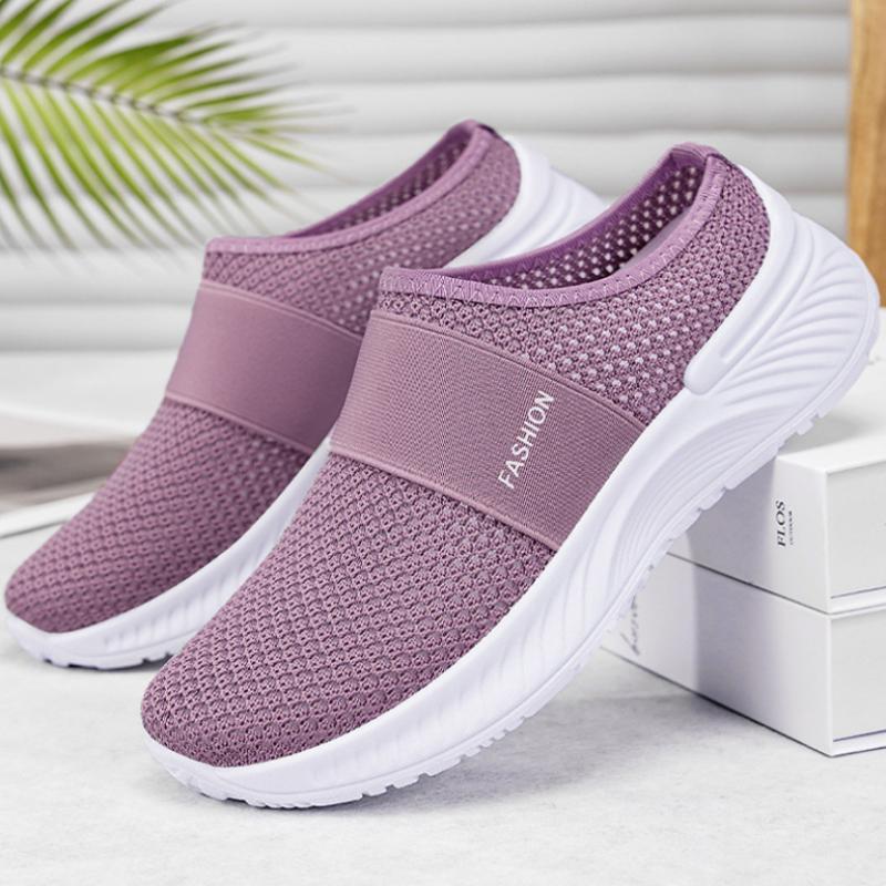 

Сандалии, обувь из плетеной сетки, тапочки на одну ногу, легкие, с полуподдержкой, дышащая обувь 36 фиолетовый